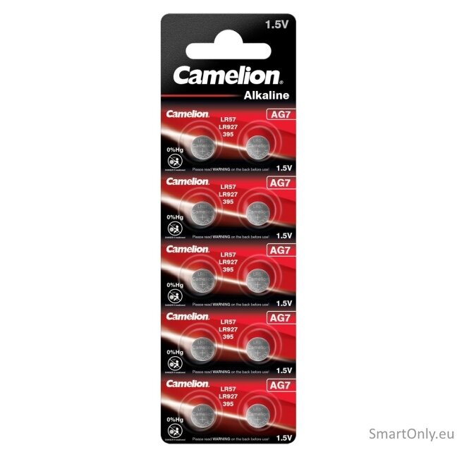 Camelion AG7 LR927 395 batteries 10 psc Camelion AG7 LR927 395 batteries 10 psc