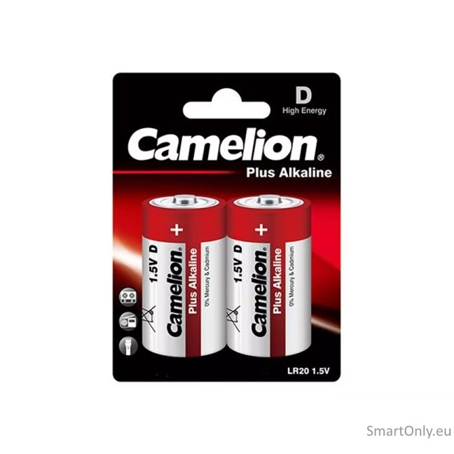 Camelion D Plus Alkaline šarminės baterijos 2 vnt. Camelion D Plus Alkaline šarminės baterijos 2 vnt.
