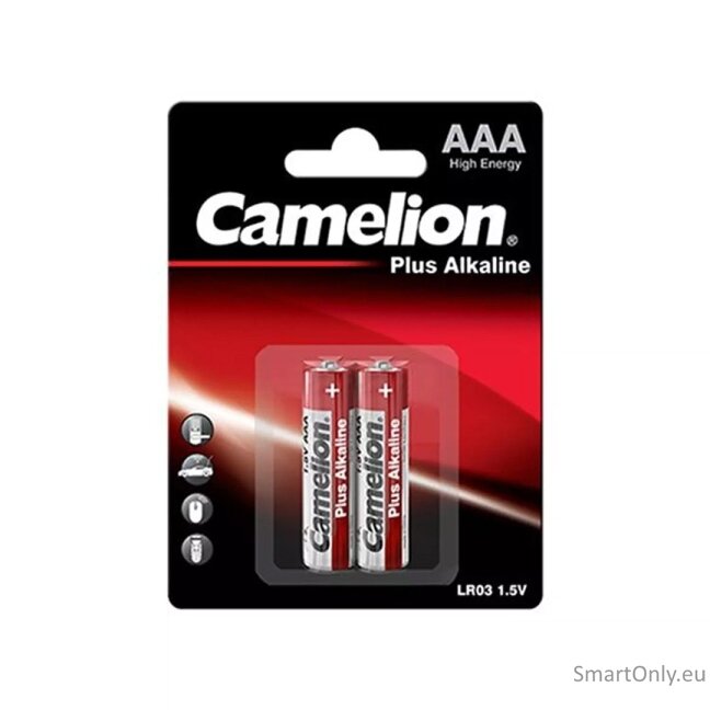 Camelion LR03 AAA Plus šarminės baterijos, 2 vnt. Camelion LR03 AAA Plus šarminės baterijos, 2 vnt.