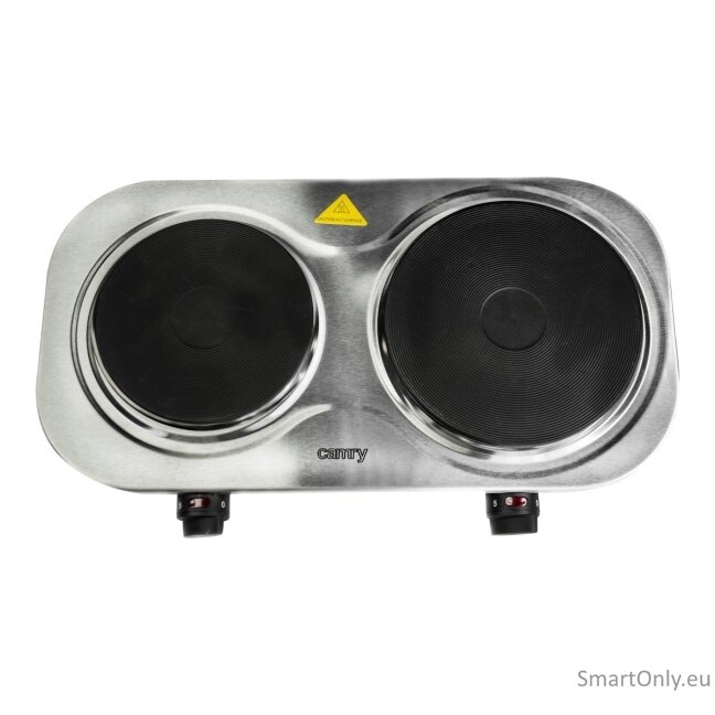 Camry | CR 6511 | Number of burners/cooking zones 2 | Hot plate | 2500 W | Stainless steel | Electric 5 Camry | CR 6511 | Number of burners/cooking zones 2 | Hot plate | 2500 W | Stainless steel | Electric 5