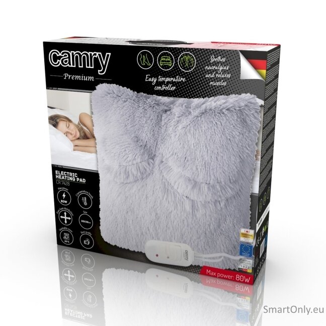 Camry Electirc heating pad CR 7428 Number of heating levels 2, Number of persons 1, Washable, Remote control, Grey 4 Camry Electirc heating pad CR 7428 Number of heating levels 2, Number of persons 1, Washable, Remote control, Grey 4