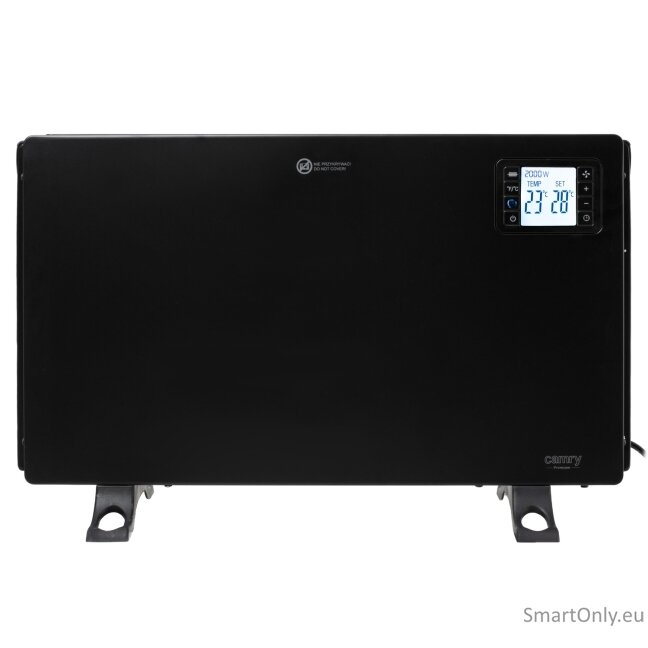 Camry Fan Heater with Remote Control | CR 7739 | Convection Heater | 2000 W | Number of power levels 3 (750W/1250W/2000W) | Black 2