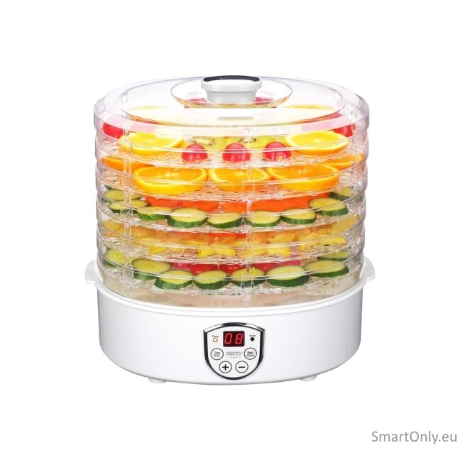 Camry | Food Dehydrator | CR 6659 | Power 240 W | Number of trays 5 | Temperature control | Integrated timer | White 5