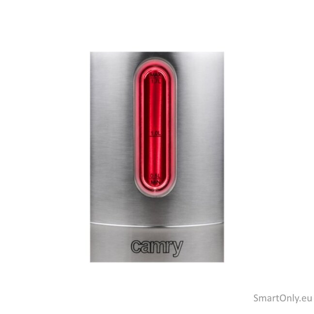 Camry Kettle CR 1253 With electronic control 2200 W 1.7 L Stainless steel 360° rotational base Stainless steel 13