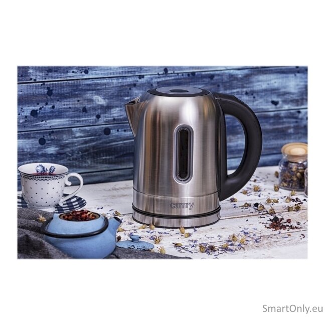 Camry Kettle CR 1253 With electronic control 2200 W 1.7 L Stainless steel 360° rotational base Stainless steel 15 Camry Kettle CR 1253 With electronic control 2200 W 1.7 L Stainless steel 360° rotational base Stainless steel 15