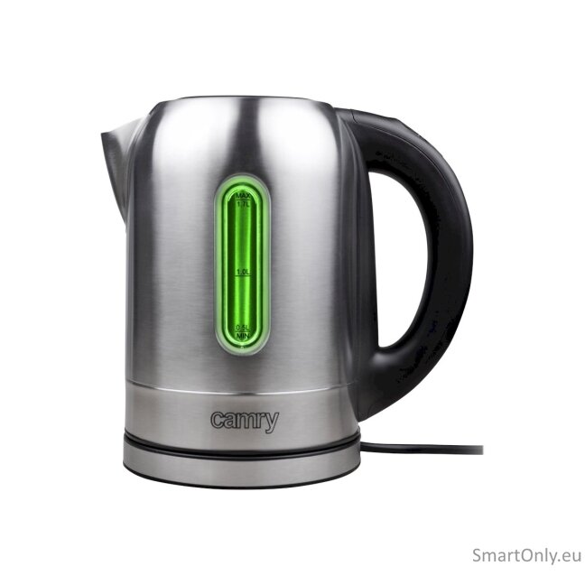 Camry Kettle CR 1253 With electronic control 2200 W 1.7 L Stainless steel 360° rotational base Stainless steel 3 Camry Kettle CR 1253 With electronic control 2200 W 1.7 L Stainless steel 360° rotational base Stainless steel 3