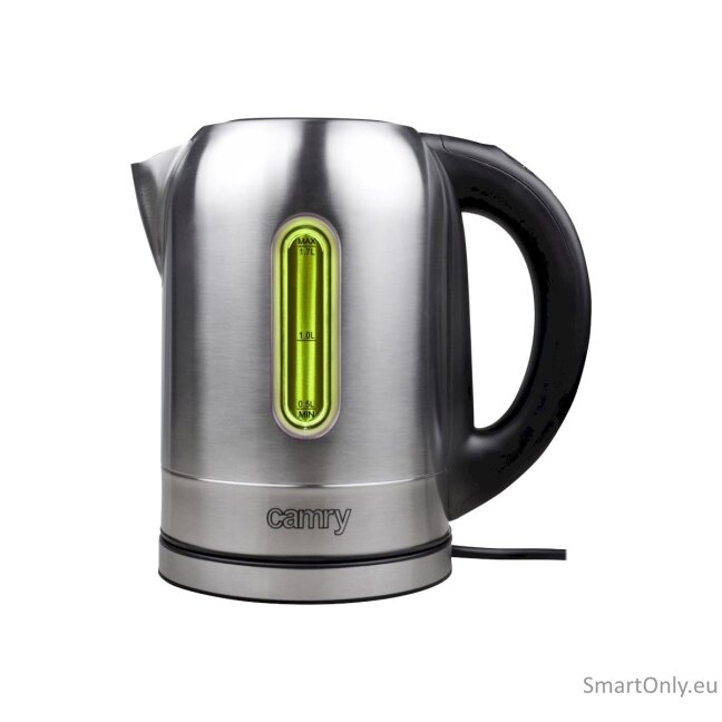 Camry Kettle CR 1253 With electronic control 2200 W 1.7 L Stainless steel 360° rotational base Stainless steel 6 Camry Kettle CR 1253 With electronic control 2200 W 1.7 L Stainless steel 360° rotational base Stainless steel 6