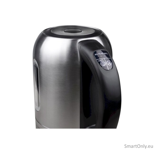 Camry Kettle CR 1253 With electronic control 2200 W 1.7 L Stainless steel 360° rotational base Stainless steel 9 Camry Kettle CR 1253 With electronic control 2200 W 1.7 L Stainless steel 360° rotational base Stainless steel 9