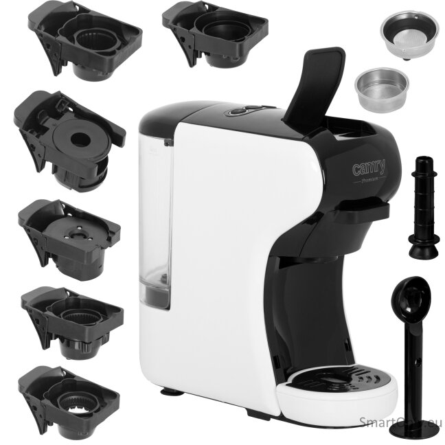 Camry | Multi-capsule Espresso machine | CR 4414 | Pump pressure 19 bar | Ground/Capsule | 1450 W | White/Black 5 Camry | Multi-capsule Espresso machine | CR 4414 | Pump pressure 19 bar | Ground/Capsule | 1450 W | White/Black 5