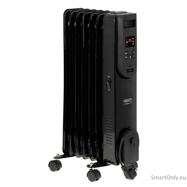 Camry | Oil-Filled Radiator with Remote Control | CR 7812 | Oil Filled Radiator | 1500 W | Number of power levels 3 | Black 4