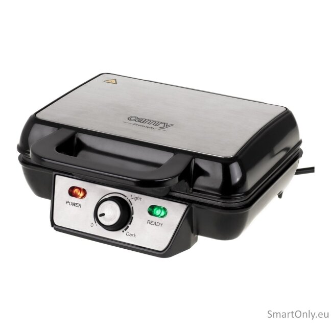 Camry Waffle Maker CR 3046 1600 W Number of pastry 2 Belgium Black/Stainless Steel 5