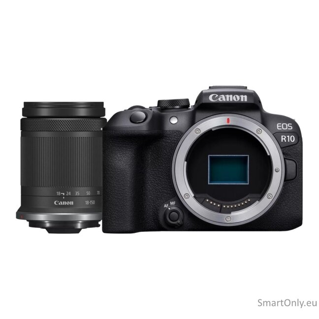 Canon | D.CAM EOS R10 RF-S 18-150 IS STM EU26 | Megapixel 24.2 MP | Image stabilizer | ISO sensitivity (max) 32000 | Wi-Fi | Video recording | Manual | CMOS | Black 7 Canon | D.CAM EOS R10 RF-S 18-150 IS STM EU26 | Megapixel 24.2 MP | Image stabilizer | ISO sensitivity (max) 32000 | Wi-Fi | Video recording | Manual | CMOS | Black 7