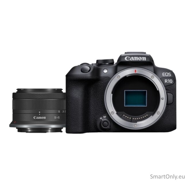 Canon | D.CAM EOS R10 RF-S 18-45 IS STM EU26 | Megapixel 24.2 MP | Image stabilizer | ISO sensitivity (max) 32000 | Wi-Fi | Video recording | Manual | CMOS | Black 7