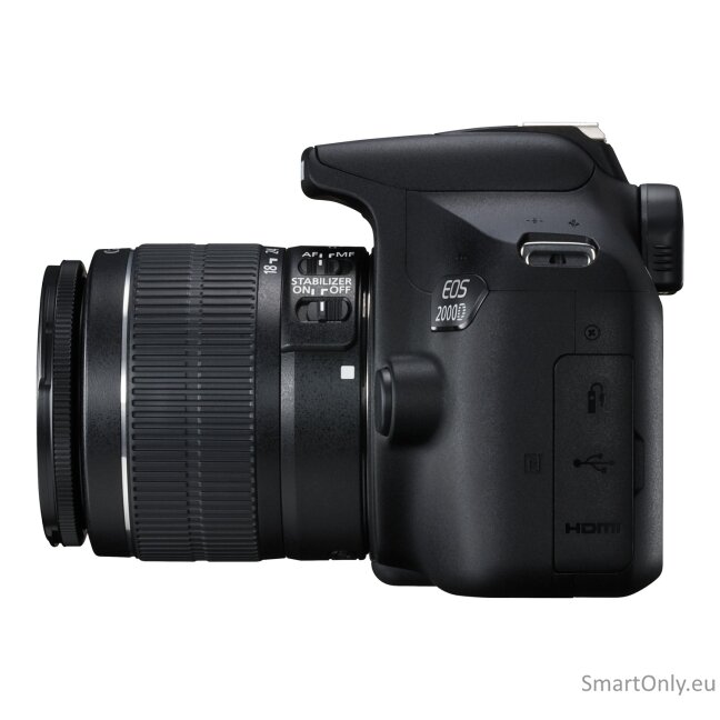 Canon | EOS | 2000D 18-55 IS II EU26 | SLR Camera Kit | Megapixel 24.1 MP | Image stabilizer | ISO sensitivity (max) 12800 | Display diagonal 3.0 " | Wi-Fi | Video recording | APS-C | Black 12 Canon | EOS | 2000D 18-55 IS II EU26 | SLR Camera Kit | Megapixel 24.1 MP | Image stabilizer | ISO sensitivity (max) 12800 | Display diagonal 3.0 " | Wi-Fi | Video recording | APS-C | Black 12