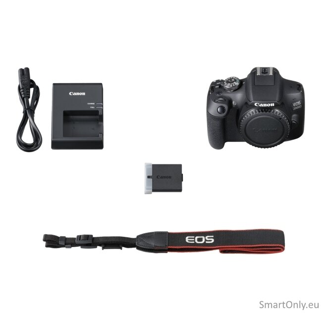 Canon | EOS | 2000D 18-55 IS II EU26 | SLR Camera Kit | Megapixel 24.1 MP | Image stabilizer | ISO sensitivity (max) 12800 | Display diagonal 3.0 " | Wi-Fi | Video recording | APS-C | Black 10