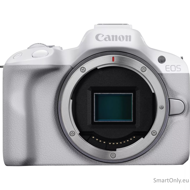 Canon | EOS R50 WH + RF-S 18-45mm F4.5-6.3 IS STM (SIP) | Megapixel 24.2 MP | Image stabilizer | ISO sensitivity (max) 32000 | Display diagonal 2.95 " | Wi-Fi | Video recording | Automatic, manual | CMOS | White 1 Canon | EOS R50 WH + RF-S 18-45mm F4.5-6.3 IS STM (SIP) | Megapixel 24.2 MP | Image stabilizer | ISO sensitivity (max) 32000 | Display diagonal 2.95 " | Wi-Fi | Video recording | Automatic, manual | CMOS | White 1