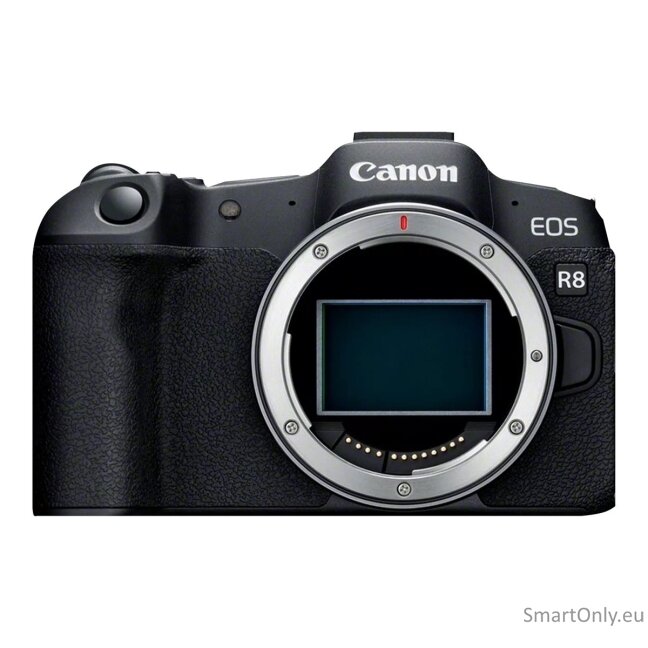Canon | EOS R8 Mirrorless Camera Body (AIP) | Megapixel 24.2 MP | Image stabilizer | ISO sensitivity (max) 102400 | Display diagonal 3 " | Wi-Fi | Video recording | Automatic, manual | CMOS 6