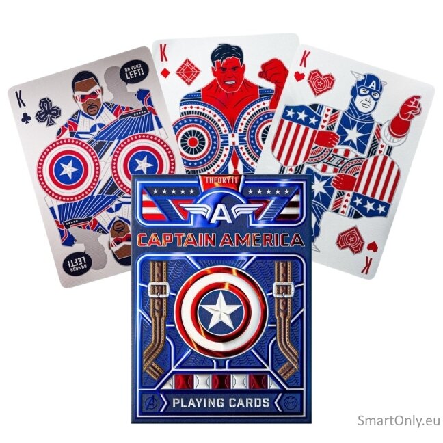 Captain America žaidimo kortos Theory11