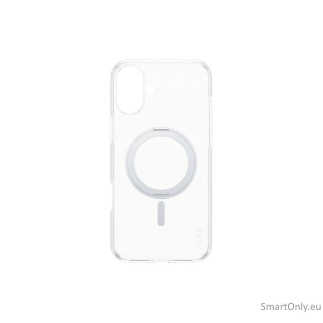 CARE by PanzerGlass Case Feature | Back protection | Apple | iPhone 16 Plus | Recycled plastic | Silver | Kickstand & MagSafe 4 CARE by PanzerGlass Case Feature | Back protection | Apple | iPhone 16 Plus | Recycled plastic | Silver | Kickstand & MagSafe 4
