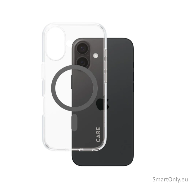 CARE by PanzerGlass Case Flagship Black MagSafe iPhone 16 | CARE 1 CARE by PanzerGlass Case Flagship Black MagSafe iPhone 16 | CARE 1