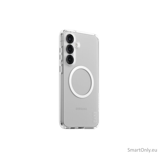 CARE by PanzerGlass Flagship Case Transparent Urban Combat w. White Qi Compatible Samsung Galaxy S25 | CARE 7 CARE by PanzerGlass Flagship Case Transparent Urban Combat w. White Qi Compatible Samsung Galaxy S25 | CARE 7