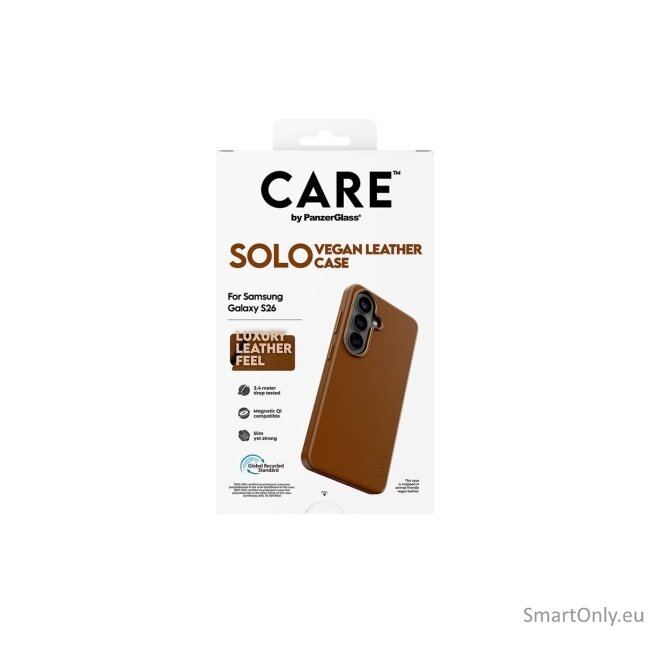 CARE by PanzerGlass Solo Case Brown Samsung New Galaxy S26 12 CARE by PanzerGlass Solo Case Brown Samsung New Galaxy S26 12