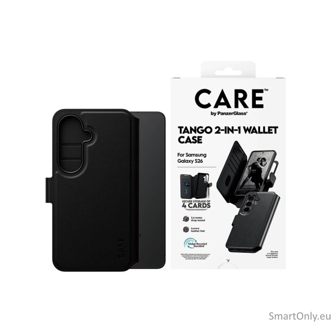 CARE by PanzerGlass Tango 2-in-1 Wallet Case w. Qi Samsung New Galaxy S26 | PanzerGlass 2 CARE by PanzerGlass Tango 2-in-1 Wallet Case w. Qi Samsung New Galaxy S26 | PanzerGlass 2