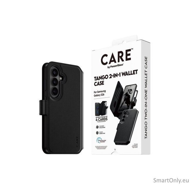 CARE by PanzerGlass Tango 2-in-1 Wallet Case w. Qi Samsung New Galaxy S26 | PanzerGlass 5