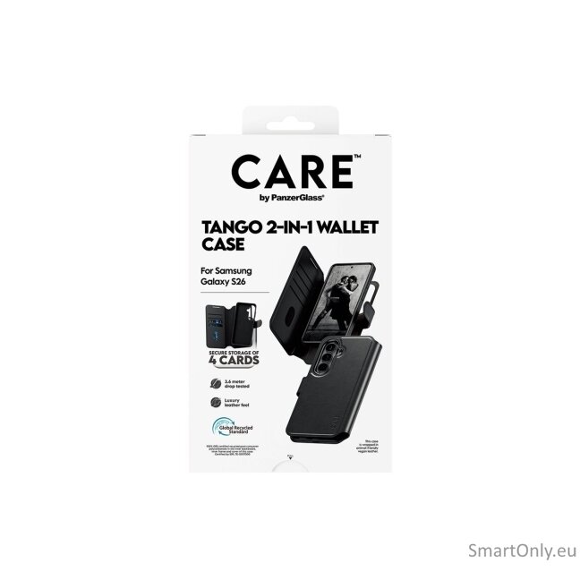 CARE by PanzerGlass Tango 2-in-1 Wallet Case w. Qi Samsung New Galaxy S26 | PanzerGlass 7 CARE by PanzerGlass Tango 2-in-1 Wallet Case w. Qi Samsung New Galaxy S26 | PanzerGlass 7