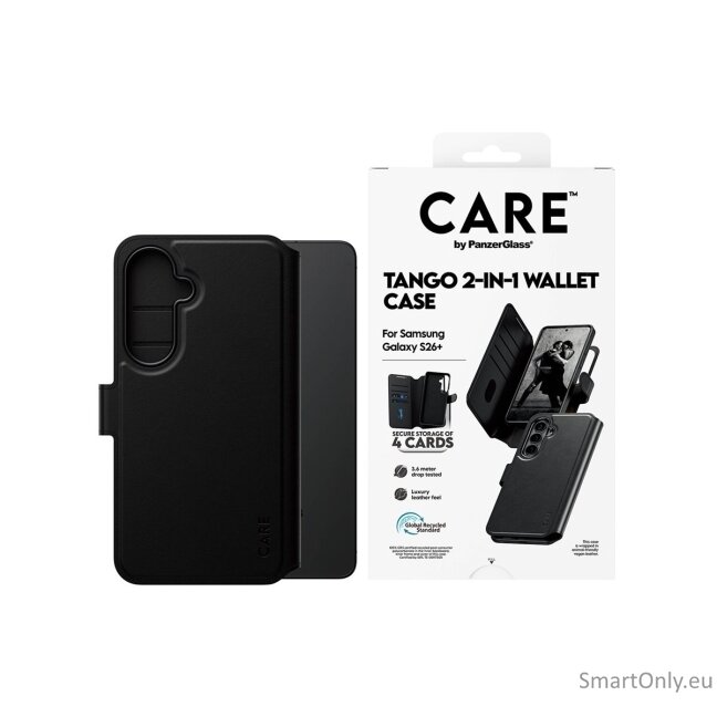 CARE by PanzerGlass Tango 2-in-1 Wallet Case w. Qi Samsung New Galaxy S26 Plus | PanzerGlass 2 CARE by PanzerGlass Tango 2-in-1 Wallet Case w. Qi Samsung New Galaxy S26 Plus | PanzerGlass 2