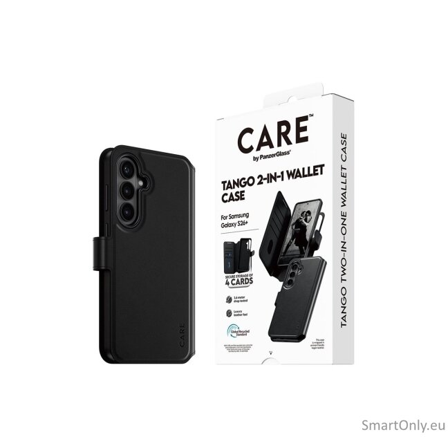 CARE by PanzerGlass Tango 2-in-1 Wallet Case w. Qi Samsung New Galaxy S26 Plus | PanzerGlass 3 CARE by PanzerGlass Tango 2-in-1 Wallet Case w. Qi Samsung New Galaxy S26 Plus | PanzerGlass 3