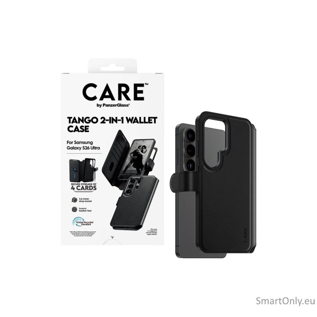 CARE by PanzerGlass Tango 2-in-1 Wallet Case w. Qi Samsung New Galaxy S26 Ultra | PanzerGlass 4