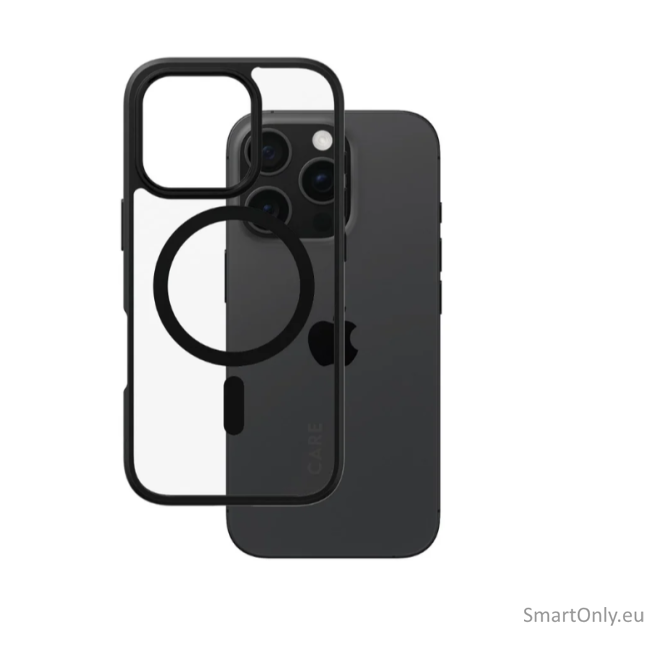 CARE Flagship Case | Back cover | Apple | iPhone 16 PRO | Recycled plastic | Black | MagSafe 1 CARE Flagship Case | Back cover | Apple | iPhone 16 PRO | Recycled plastic | Black | MagSafe 1