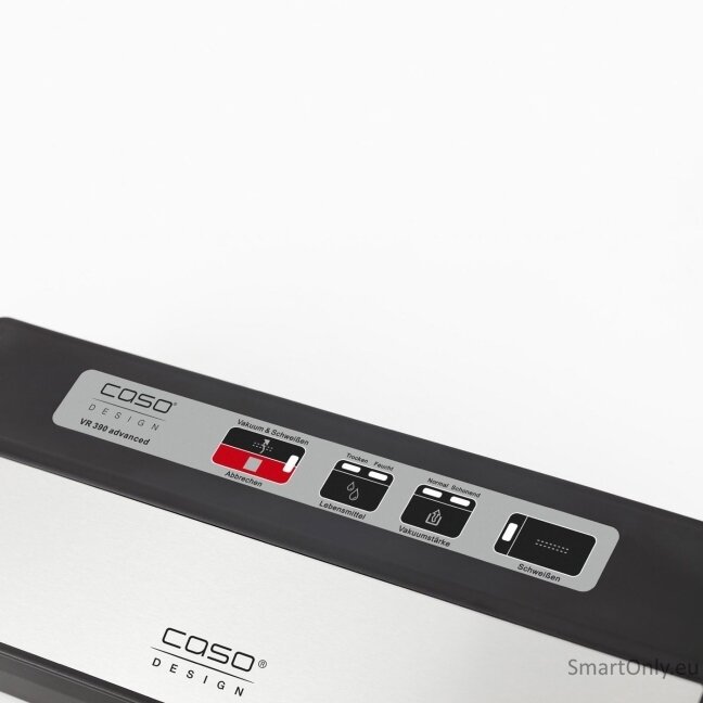 Caso | Bar Vacuum sealer | VR 390 advanced | Power 110 W | Temperature control | Black/Stainless steel 2 Caso | Bar Vacuum sealer | VR 390 advanced | Power 110 W | Temperature control | Black/Stainless steel 2