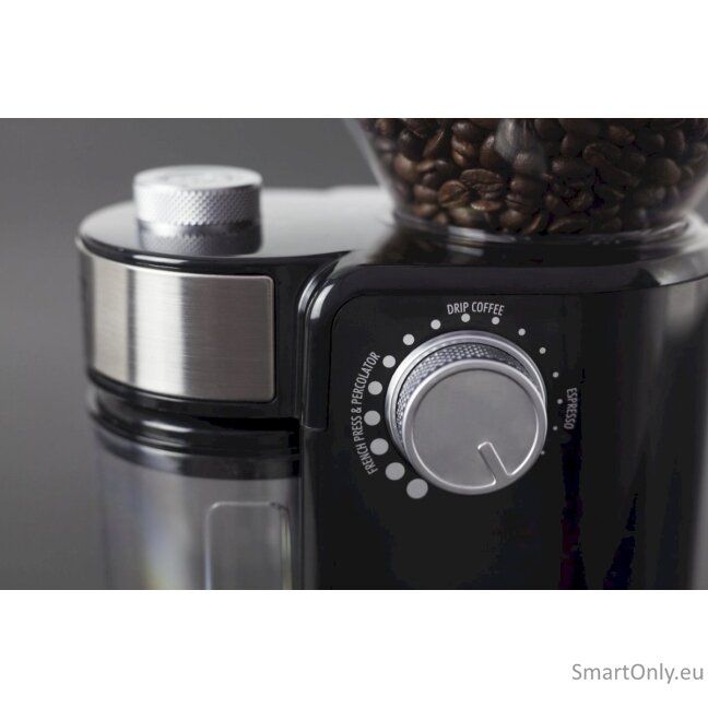 Caso | Coffee grinder | Barista Crema | 150 W | Coffee beans capacity 240 g | Number of cups 12 pc(s) | Black 2 Caso | Coffee grinder | Barista Crema | 150 W | Coffee beans capacity 240 g | Number of cups 12 pc(s) | Black 2