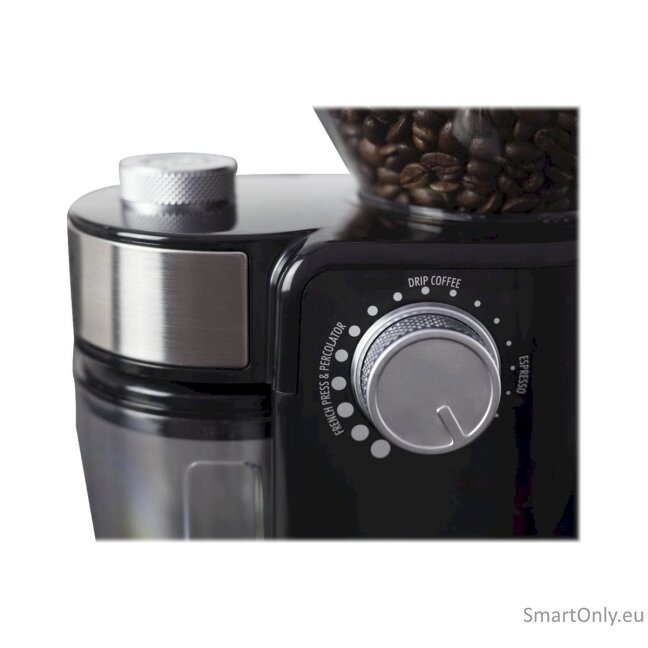 Caso | Coffee grinder | Barista Crema | 150 W | Coffee beans capacity 240 g | Number of cups 12 pc(s) | Black 8 Caso | Coffee grinder | Barista Crema | 150 W | Coffee beans capacity 240 g | Number of cups 12 pc(s) | Black 8