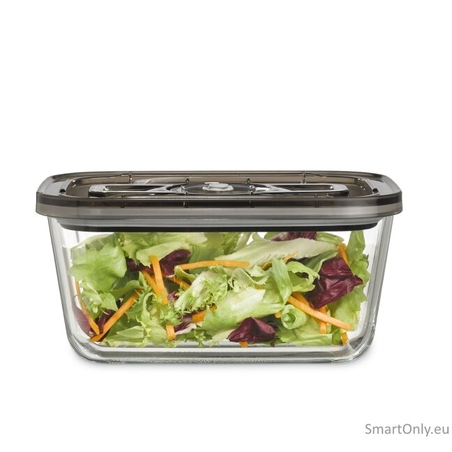 Caso | Glass Vacuum Container with Plastic Lid | VacuBoxx Eco L | Transparent 1 Caso | Glass Vacuum Container with Plastic Lid | VacuBoxx Eco L | Transparent 1