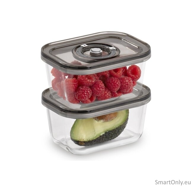 Caso | Glass Vacuum Containers with Plastic Lid (2 pcs) | VacuBoxx Eco-Duo S | Transparent 4 Caso | Glass Vacuum Containers with Plastic Lid (2 pcs) | VacuBoxx Eco-Duo S | Transparent 4