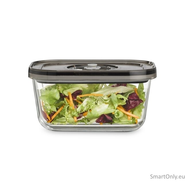 Caso | Glass Vacuum Containers with Plastic Lid (2 pcs) | VacuBoxx Eco-Duo S | Transparent 1