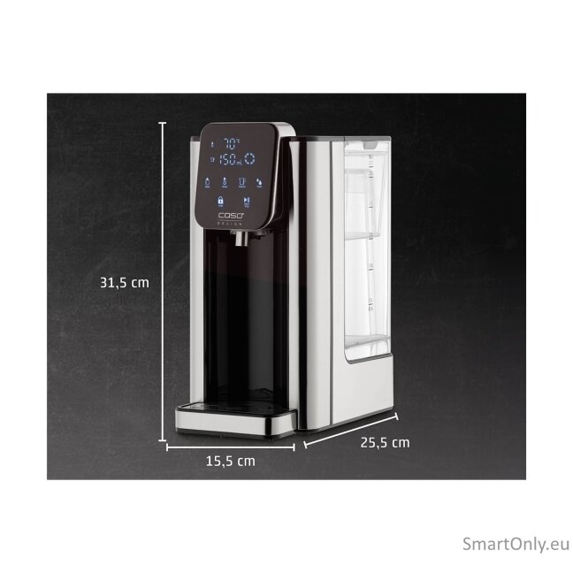 Caso HW 666 Inox | Turbo Hot Water Dispenser | Electric | 2200-2600 W | 2.7 L | Plastic/Stainless Steel | Stainless steel/Black 11 Caso HW 666 Inox | Turbo Hot Water Dispenser | Electric | 2200-2600 W | 2.7 L | Plastic/Stainless Steel | Stainless steel/Black 11