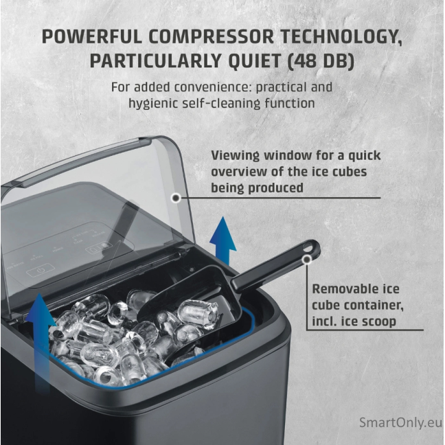 Caso Ice Cube Maker | Clear Ice Advanced | Power 130 W | Capacity 1.5 L | Matt Black 6