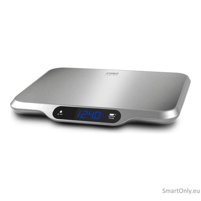 Caso | Kitchen scale | L 15 | Maximum weight (capacity) 15 kg | Graduation 1 g | Display type LCD Display | Stainless steel 3 Caso | Kitchen scale | L 15 | Maximum weight (capacity) 15 kg | Graduation 1 g | Display type LCD Display | Stainless steel 3
