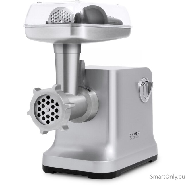 Caso Meat Grinder FW2000 Silver Number of speeds 2 Accessory for butter cookies; Drip tray Caso Meat Grinder FW2000 Silver Number of speeds 2 Accessory for butter cookies; Drip tray