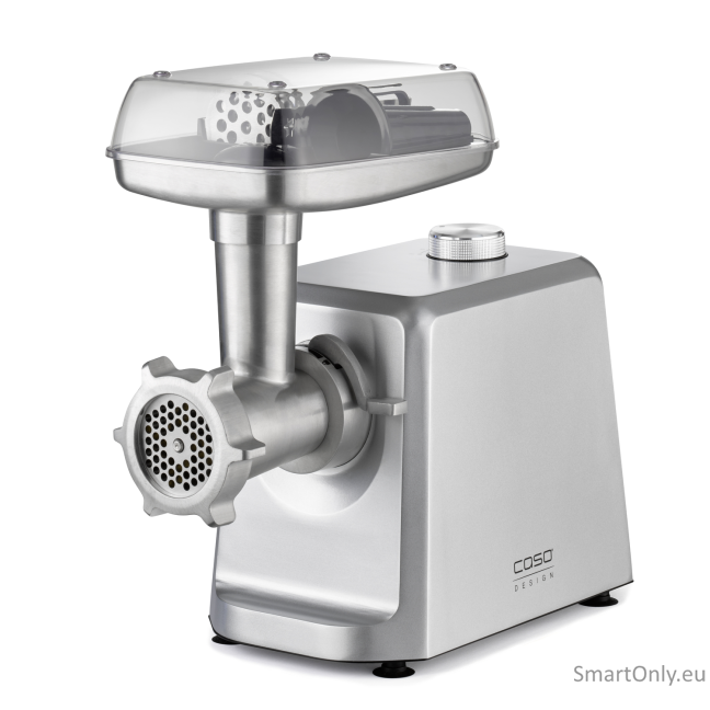 Caso | Meat Mincer | FW 2500 | Stainless Steel | 2500 W | Number of speeds 2 | Throughput (kg/min) 2.5 | 3 stainless steel cutting plates (3 mm, 5 mm and 8 mm), Sausage filler, Cookie attachment with 4 moulds, Stuffer Caso | Meat Mincer | FW 2500 | Stainless Steel | 2500 W | Number of speeds 2 | Throughput (kg/min) 2.5 | 3 stainless steel cutting plates (3 mm, 5 mm and 8 mm), Sausage filler, Cookie attachment with 4 moulds, Stuffer