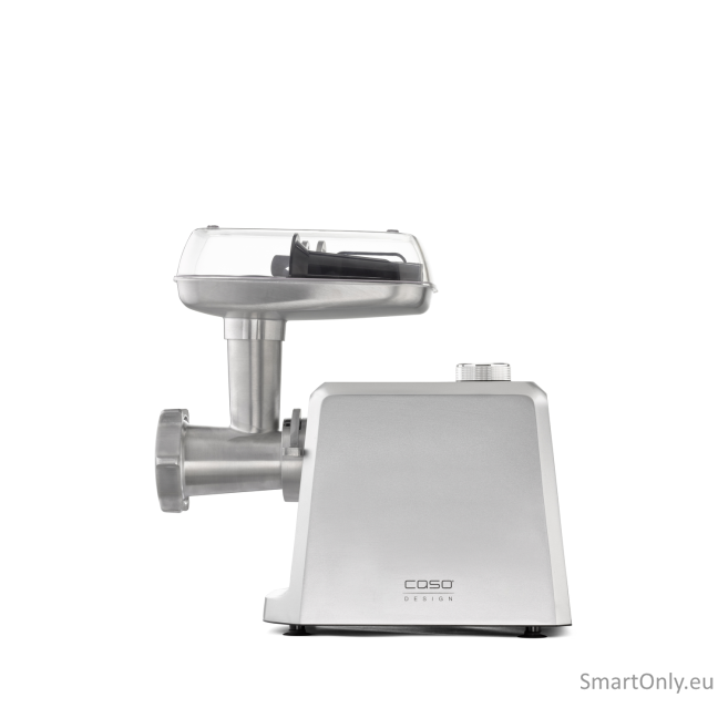 Caso | Meat Mincer | FW 2500 | Stainless Steel | 2500 W | Number of speeds 2 | Throughput (kg/min) 2.5 | 3 stainless steel cutting plates (3 mm, 5 mm and 8 mm), Sausage filler, Cookie attachment with 4 moulds, Stuffer 1 Caso | Meat Mincer | FW 2500 | Stainless Steel | 2500 W | Number of speeds 2 | Throughput (kg/min) 2.5 | 3 stainless steel cutting plates (3 mm, 5 mm and 8 mm), Sausage filler, Cookie attachment with 4 moulds, Stuffer 1