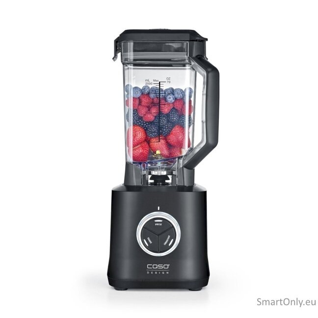 Caso Power Blender | B 2000 | Tabletop | 2000 W | Jar material Tritan | Jar capacity 2 L | Ice crushing | Black 6 Caso Power Blender | B 2000 | Tabletop | 2000 W | Jar material Tritan | Jar capacity 2 L | Ice crushing | Black 6