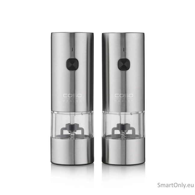 Caso Salt and Pepper Grinder | SpiceDuo | Electric | Housing material Stainless steel | Lithium 1 Caso Salt and Pepper Grinder | SpiceDuo | Electric | Housing material Stainless steel | Lithium 1