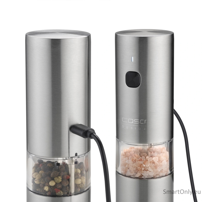 Caso Salt and Pepper Grinder | SpiceDuo | Electric | Housing material Stainless steel | Lithium 4