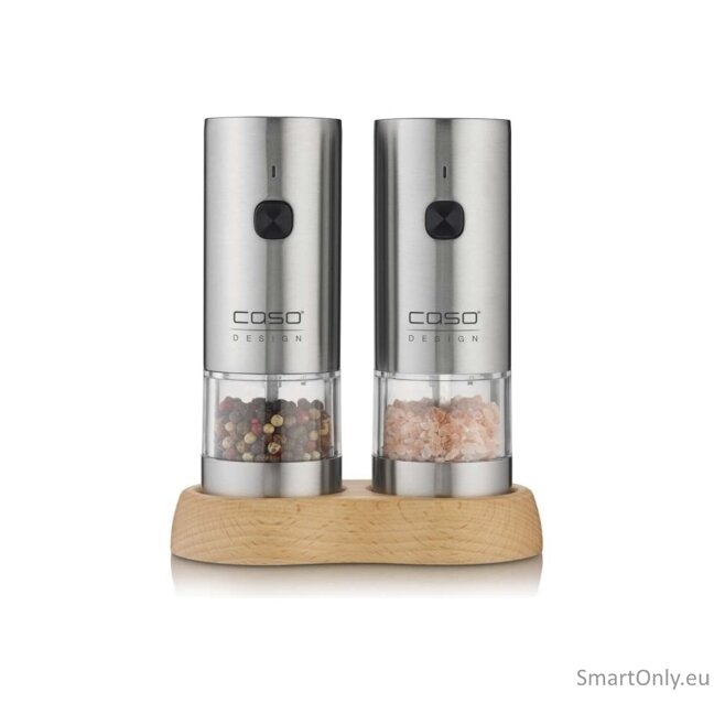 Caso Salt and Pepper Grinder | SpiceDuo | Electric | Housing material Stainless steel | Lithium 8 Caso Salt and Pepper Grinder | SpiceDuo | Electric | Housing material Stainless steel | Lithium 8