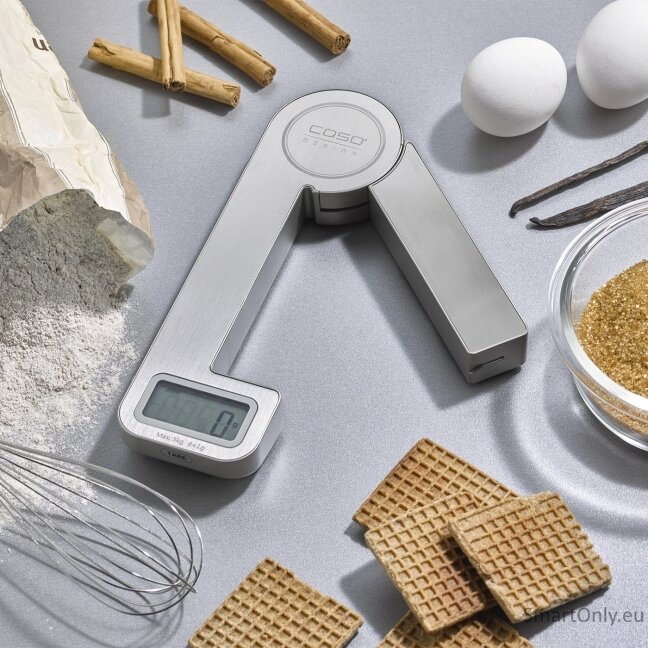 Caso | Scales | KitchenEcostyle | Maximum weight (capacity) 5 kg | Graduation 1 g | Display type LCD | Stainless steel Caso | Scales | KitchenEcostyle | Maximum weight (capacity) 5 kg | Graduation 1 g | Display type LCD | Stainless steel